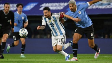 Argentina 0-2 Uruguay, FIFA World Cup 2026 CONMEBOL Qualifiers: Darwin Nunez, Ronald Araujo Score to Hand Lionel Messi's La Albiceleste Suffer First Loss Since Winning World Cup (Watch Goal Video Highlights)