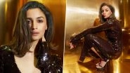 Alia Bhatt Exudes Glamour in Shimmery Brown Dress on Koffee With Karan S8, Jigra Actress Shares Pic On Insta! (View Post)