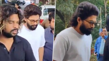 Telangana Assembly Election 2023: Allu Arjun Arrives to Cast His Vote At The Polling Station (Watch Video)