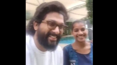 Telangana Assembly Elections 2023: Allu Arjun Wins Hearts With a Touching Gesture Towards Young Fan Who Wants To Increase Her Social Media Followers (Watch Viral Video)