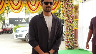 Anand Deverakonda Participates In Puja To Commence His Film Duet (View Pic)