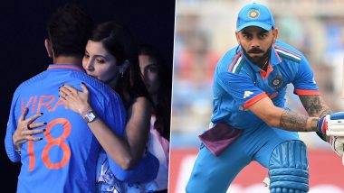 Anushka Sharma Consoles and Hugs Virat Kohli After India's Heartbreaking ICC Cricket World Cup 2023 Final Defeat to Australia, Netizens React to Their Emotional Moment