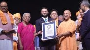 Ayodhya Deepotsav 2023: Grand Diwali Celebration in Holy City Sets New Guinness World Record With Over 22 Lakh Diyas Lit Up in Uttar Pradesh (See Pics and Video)