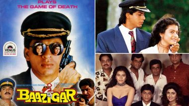 30 Years of Baazigar: From Meeting Shah Rukh Khan the First Time to Working First Time With Late Choreographer Saroj Khan, Kajol Shares Fond Memories on X (View Pics)