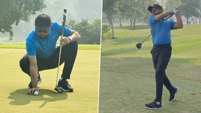 While India Take On Australia in ICC Cricket World Cup 2023 Final, Babar Azam Enjoys a Game of Golf; Pakistan Star Shares Pics