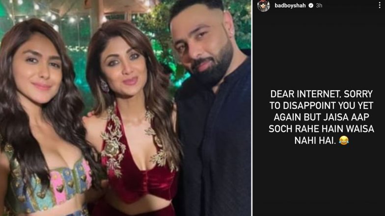 Badshah Shuts Down Dating Rumours with Mrunal Thakur, Rapper Says 'Jaise Aap Soch Rahe Hai, Waisa Kuch Nahi Hai' (View Post)