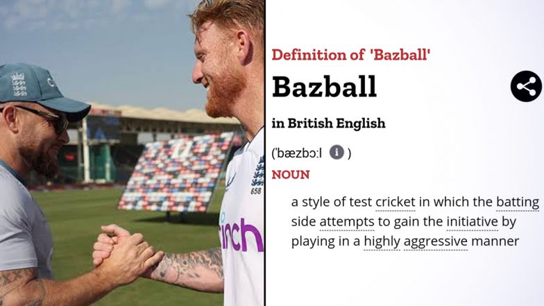 ‘Bazball’ Now Officially Included in Dictionary! Collins’ Dictionary Adds Popular Term To Describe English Test Cricket’s ‘Highly Aggressive’ Batting Approach Under Brendon McCullum