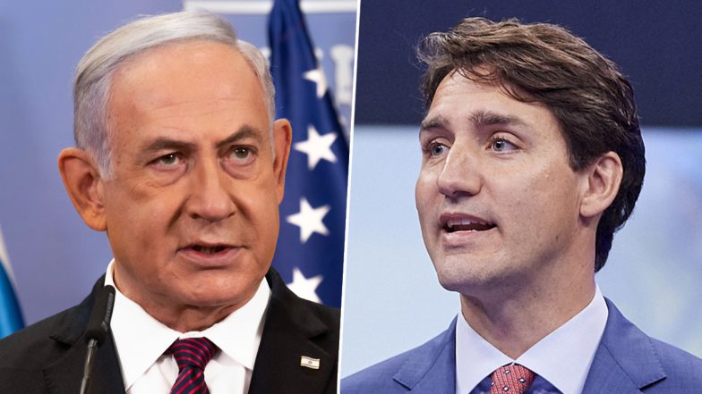 Benjamin Netanyahu Hits Back at Justin Trudeau Over Canada PM's 'Killing of Babies Must Stop in Gaza' Remark, Says 'It Is Hamas Not Israel That Should Be Held Accountable for Committing Double War Crime'