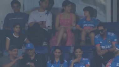 ICC Cricket World Cup 2023: Deepika Padukone, Ranveer Singh, Ayushmann Khurrana, Aryan Khan, Shanaya Kapoor, Suhana Khan and AbRam Clicked in One Frame As They Enjoy IND vs AUS Final Match (View Pic)