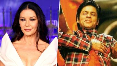IFFI 2023: Catherine Zeta-Jones Is a Big Fan Of Indian Cinema, Reveals 'My Children Grew Up Watching Shah Rukh Khan's Om Shanti Om’ (Watch Video)