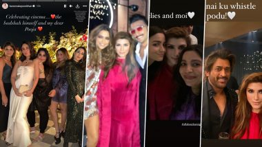Shah Rukh Khan Birthday Bash: Ranveer Singh, Deepika Padukone, Kareena Kapoor Khan, Alia Bhatt, MS Dhoni and More Celebs Attend SRK’s Party (View Pics)