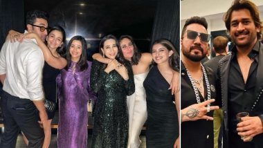 Shah Rukh Khan Birthday Bash: Unseen Pics and Videos of Ranbir Kapoor, Alia Bhatt, Mika Singh, MS Dhoni and Others From SRK’s Party Go Viral