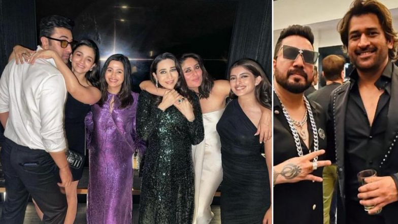 Shah Rukh Khan Birthday Bash: Unseen Pics and Videos of Ranbir Kapoor, Alia Bhatt, Mika Singh, MS Dhoni and Others From SRK’s Party Go Viral