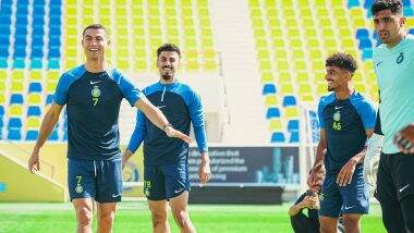 Cristiano Ronaldo Al-Nassr DEBUT vs Ettifaq 🟡🔵 2023 on Make a GIF