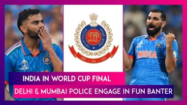 India Win ICC World Cup 2023 Semi-Final: Delhi And Mumbai Police Rejoice Over Mohammed Shami's Performance Against New Zealand, Engage In Fun Banter