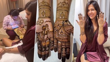 Karwa Chauth 2023: Dalljiet Kaur Shows Off Her Mehndi, Expresses Excitement To Celebrate the Festival (Watch Video)
