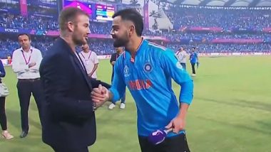 Football Legend David Beckham Congratulates Virat Kohli For His Record 50th ODI Century During IND vs NZ ICC CWC 2023 Semifinal Match (View Pic)