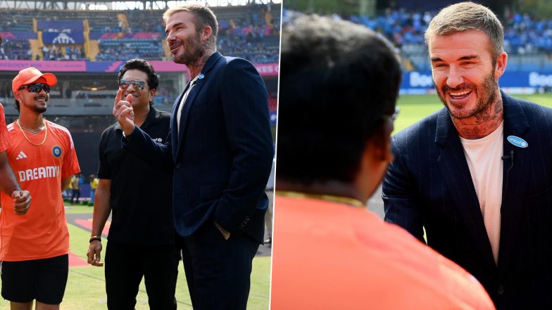 ‘Crossover of the Century’ David Beckham, Sachin Tendulkar Meet Indian Cricket Team Members Ahead of IND vs NZ CWC 2023 Semifinal, Pics Go Viral