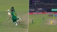 Oops! David Miller and Gerald Coetzee Comically Collide Mid-Pitch While Taking A Run During SA vs AUS ICC CWC 2023 Semifinal (Watch Video)