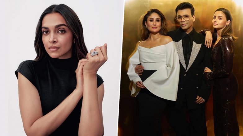 Koffee With Karan Season 8 Episode 4: Kareena Kapoor Khan Gives Karan Johar a Sassy Response When He Asks Her ‘Do You Consider Deepika Padukone As Competition?’ (Watch Video)