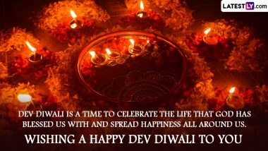Dev Deepawali 2023 Images & HD Wallpapers for Free Download Online: Wish Happy Diwali With Beautiful Greetings, WhatsApp Messages and Quotes to Family and Friends