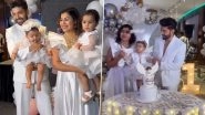 Gurmeet Choudhary&ndash;Debina Bonnerjee&rsquo;s Daughter Divisha Turns One! Pics and Videos From the Baby Girl&rsquo;s White-Themed Birthday Celebration Surface Online