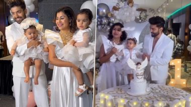 Gurmeet Choudhary–Debina Bonnerjee’s Daughter Divisha Turns One! Pics and Videos From the Baby Girl’s White-Themed Birthday Celebration Surface Online