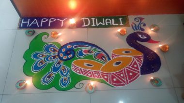 Diwali Rangoli Designs 2023: Latest Diwali Rangoli Patterns To Make the 'Festival of Lights' Beautiful and Colourful (Watch Videos)