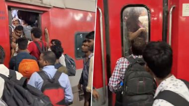 'Thanks for Ruining My Diwali': Man With Confirmed Ticket Slams Indian Railways Over 'Poor' Management After He Misses to Board Train Due to Massive Crowd (Watch Videos)