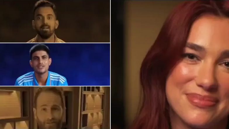 Dua Lipa Engages in Candid Conversation With Cricketers KL Rahul, Shubman Gill and Kane Williamson, ‘Levitating’ Singer Reveals Her Lucky Jersey Number!