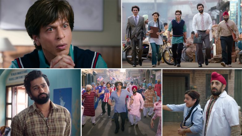 Dunki Drop 1: Shah Rukh Khan-Rajkumar Hirani’s Film On Illegal Immigration Promises To Be Rollicking Entertainer; Watch Vicky Kaushal, Boman Irani and Taapsee Pannu’s Glimpses In This Teaser Video!