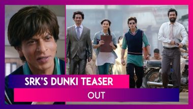 Dunki Drop 1: Shah Rukh Khan-Rajkumar Hirani's Film on Illegal Immigration Is Sure To Be A Funny Comedy, Teaser Shows Glimpses Of Vicky Kaushal, Boman Irani, And Taapsee Pannu