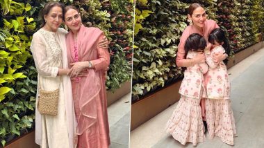 Esha Deol Celebrates 42nd Birthday with Daughters and Hema Malini, Marks the Occasion with Havan at Home (View Pics)