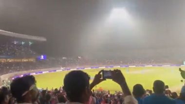 Fans Sing ‘Vande Mataram’ at Eden Gardens During Light Show in IND vs SA ICC Cricket World Cup 2023 Match, Video Goes Viral!