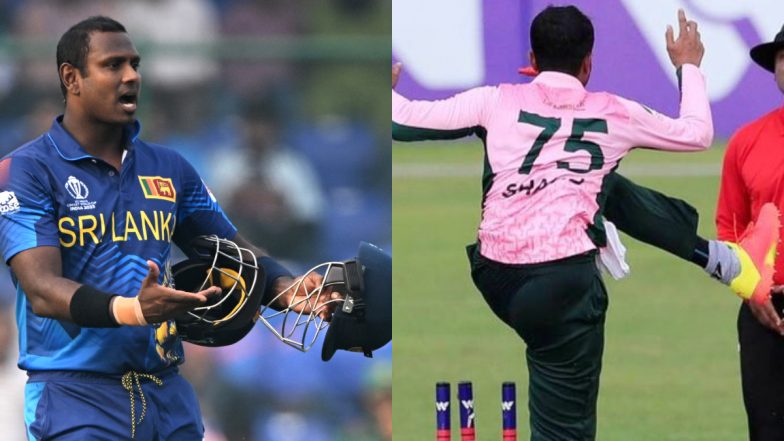 Fans Share Old Video of Shakib Al Hasan Uprooting Stumps and Arguing with Umpire After Angelo Mathews' Timed Out Dismissal in ICC World Cup 2023 Match