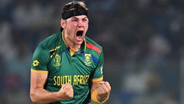 Gerald Coetzee Becomes Highest Wicket-Taker for South Africa in A Single Edition of ICC Cricket World Cup, Achieves Feat During SA vs AUS CWC Semifinal Match