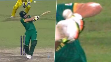 Misjudged! Gerald Coetzee Walks Back Without Taking DRS, Replays Show Ball Not Hitting Gloves During SA vs AUS ICC CWC 2023 Semifinal (Watch Video)