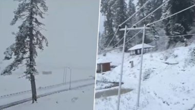 It's Snow Time! Gulmarg Receives Season's First Snowfall, Turns Into White Paradise (See Pics and Videos)