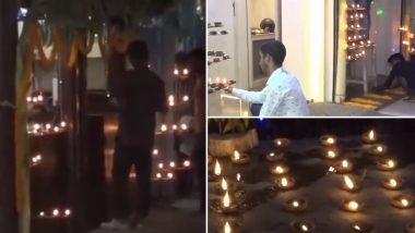 Diwali 2023: People in Assam's Guwahati Light Diyas Outside Their Residences and Shops To Celebrate Deepavali (Watch Video)