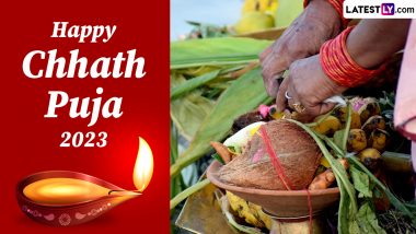 Chhath Puja 2023 Wishes for Sandhya Arghya: WhatsApp Messages, Chhathi Maiya Photos, HD Wallpapers and SMS for the Third Day of Chhath Mahaparv
