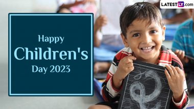 Children's Day 2023 Wishes and Greetings: WhatsApp Messages, SMS, Images and HD Wallpapers To Celebrate the Birth Anniversary of Jawaharlal Nehru