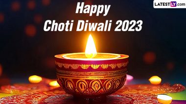 Choti Diwali 2023 Wishes and WhatsApp Stickers: Images, HD Wallpapers, Greetings and SMS To Share on Naraka Chaturdashi