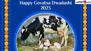 Govatsa Dwadashi 2023 Wishes for Nandini Vrat: WhatsApp Messages, HD Images, Greetings and Wallpapers To Share on the Festival of Worshipping Cows in Diwali Week