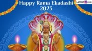 Rama Ekadashi 2023 Wishes & Greetings: WhatsApp Messages, Facebook Status, HD Images and Wallpapers for the Auspicious Fasting Day