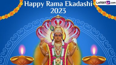 Rama Ekadashi 2023 Wishes & Greetings: WhatsApp Messages, Facebook Status, HD Images and Wallpapers for the Auspicious Fasting Day