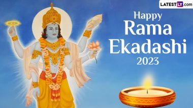 Happy Rama Ekadashi 2023 Images & HD Wallpapers for Free Download Online: WhatsApp Stickers, Greetings, Wishes and Messages for the Festival Dedicated to Lord Rama