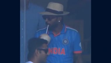 'Kung Fu Pandya' Fans React After Hardik Pandya Attends IND vs NZ ICC CWC 2023 Semifinal in Unique Avatar