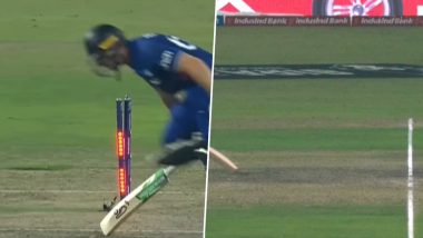 Direct Hit! Haris Rauf Runs Out Jos Buttler With Brilliant Throw During ENG vs PAK ICC Cricket World Cup 2023 Match (Watch Video)