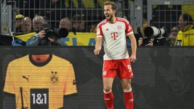 Bayern Munich 4–0 Borussia Dortmund, Bundesliga 2023–24: Harry Kane’s Hat-Trick Helps Ruthless Bavarians Cruise Past Rival Black and Yellows in Der Klassiker