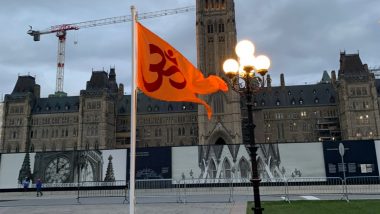 Indo-Canadian MP Chandra Arya Raises Hindu Flag, Hosts Diwali on Parliament Hill (See Pics)